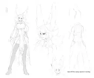 artist:Jiffic character:Venefica_(Monster_Girl_Dreams) multiple_views series:Monster_Girl_Dreams Solo type:chibi type:Concept_Art type:Sketch // 2025x1682 // 264KB